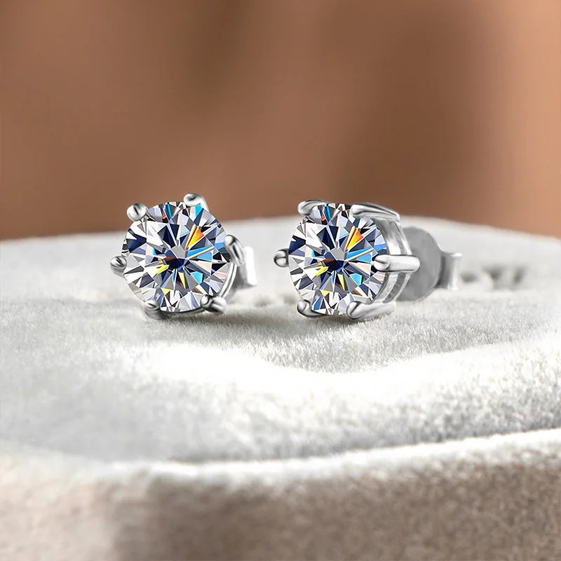Moissanite Gemstone Earrings - LuxeStreet Boutique